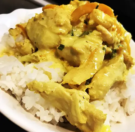 photo poulet curry cookeo