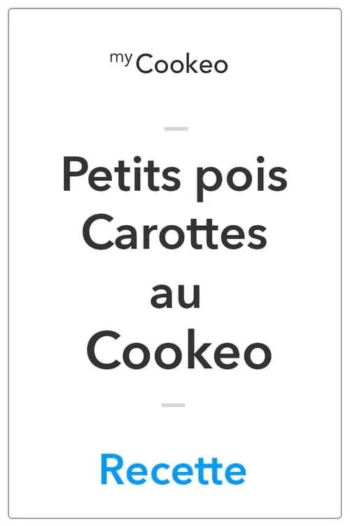 boeuf petit pois carotte cookeo